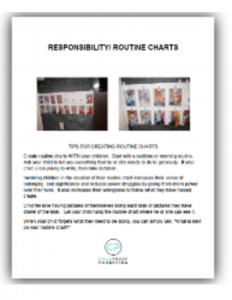 Responsibility/Routine Chart