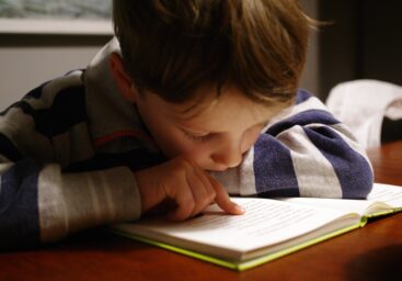 Boy reading