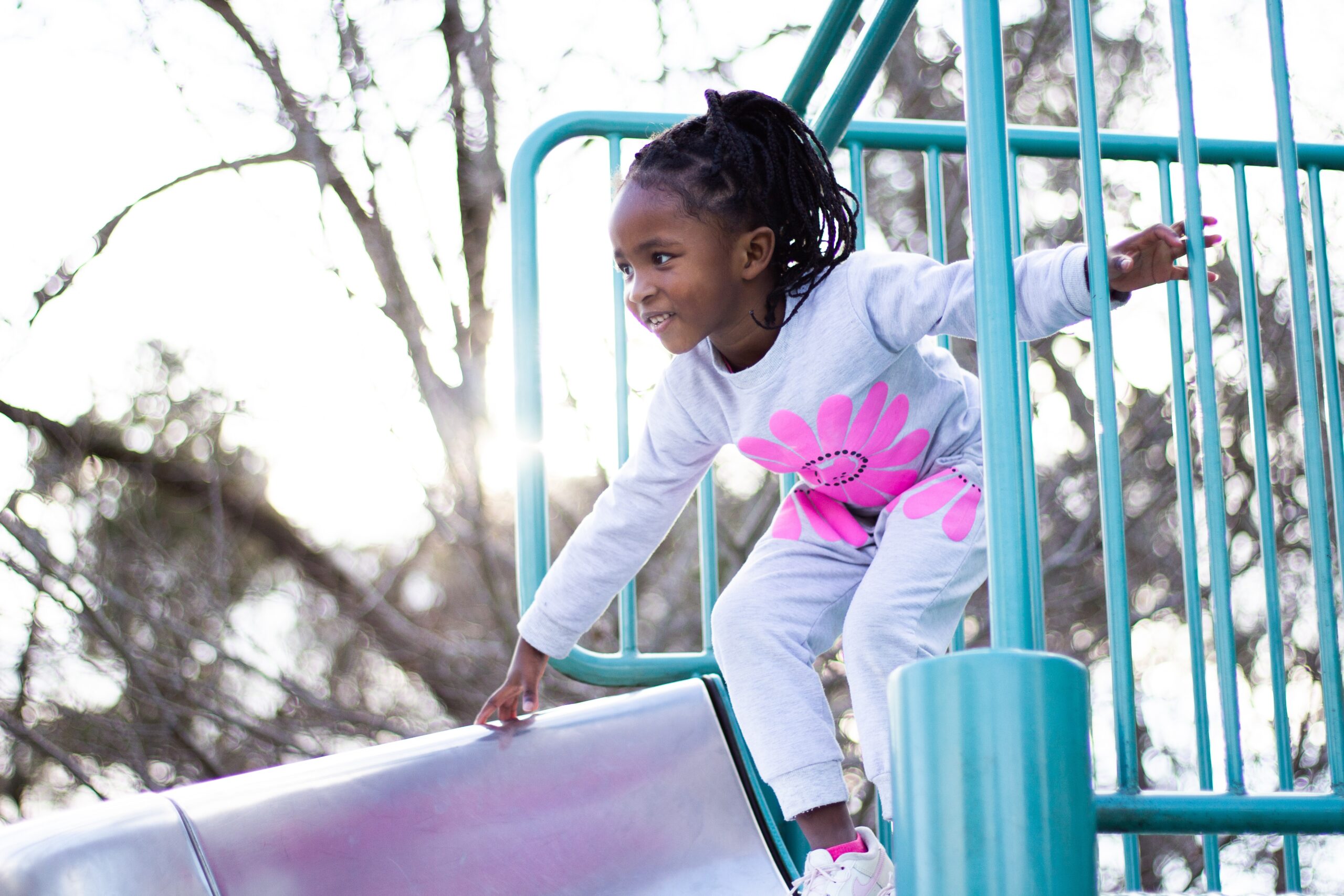 Girl child in playground