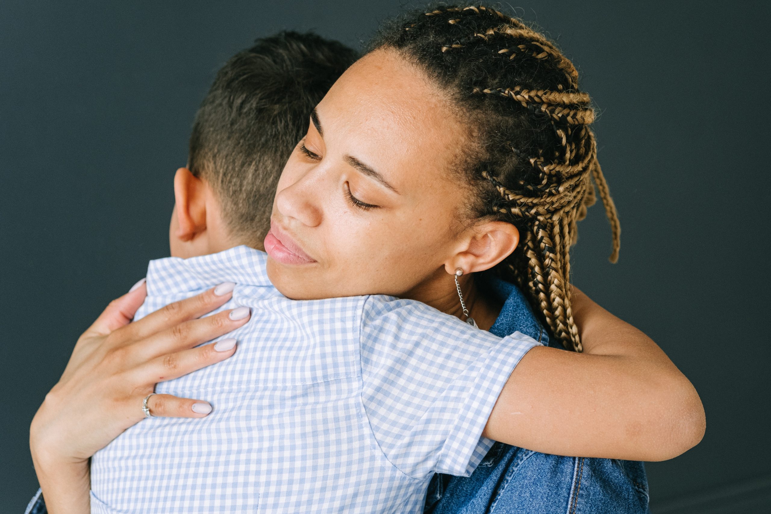 Mom and son hug in How to Nurture Self-Regulation in Children
