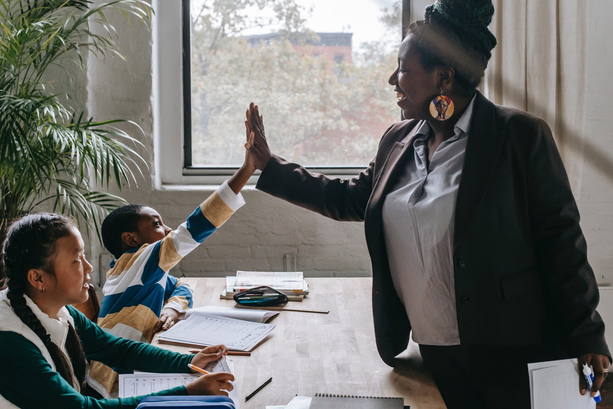 teacher and student building safe relationships