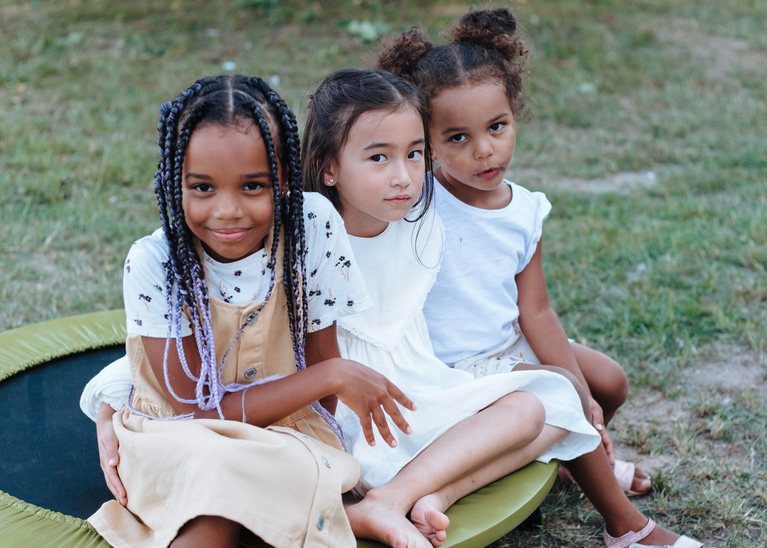 three children guarding their everythingness